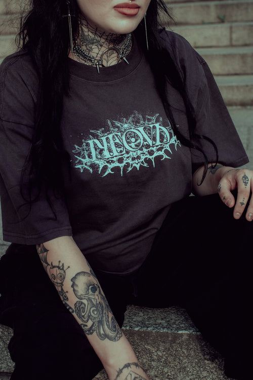 T-Shirt Oversized NEOVA Faded Black